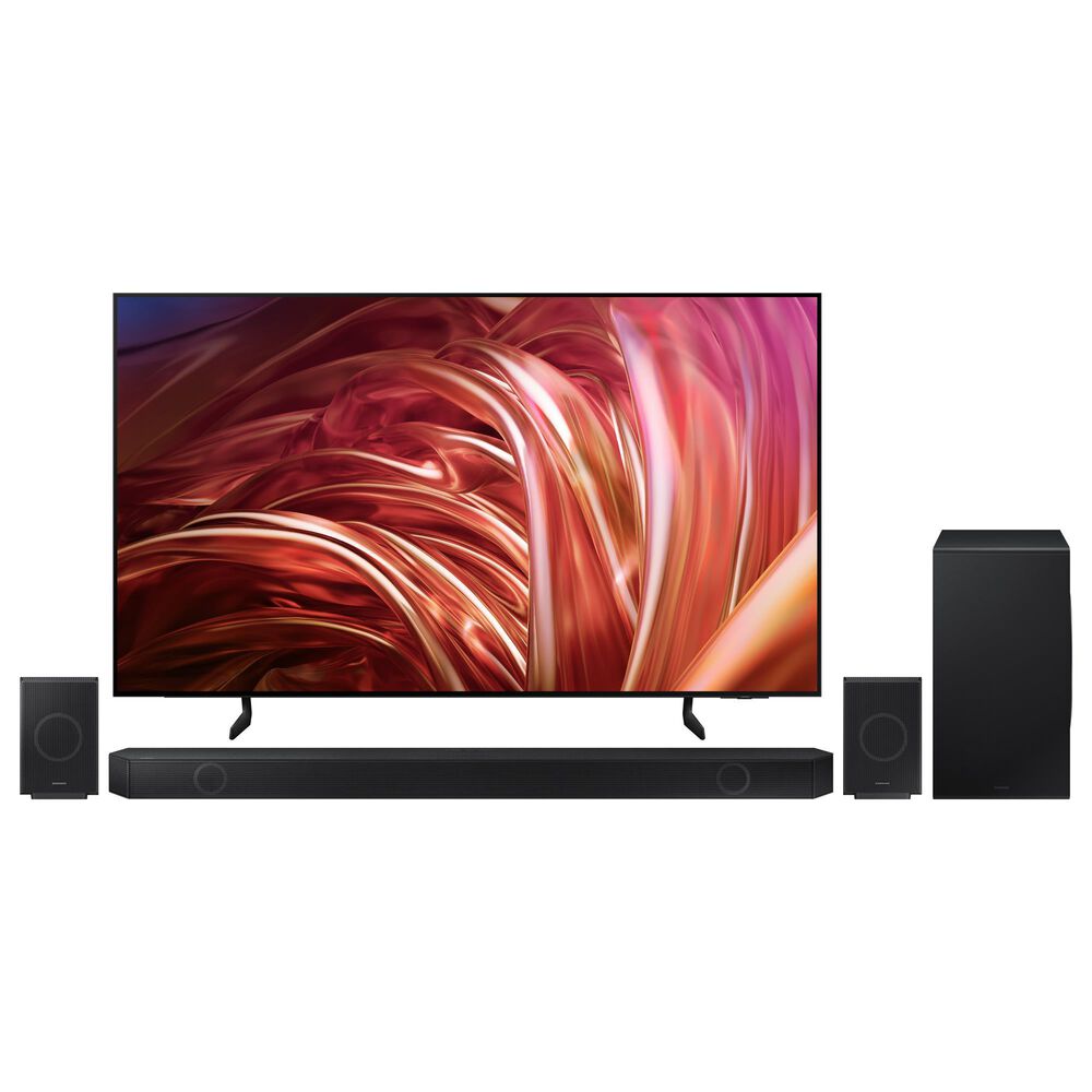 Samsung 55" 4K OLED w/Soundbar Sys, , large