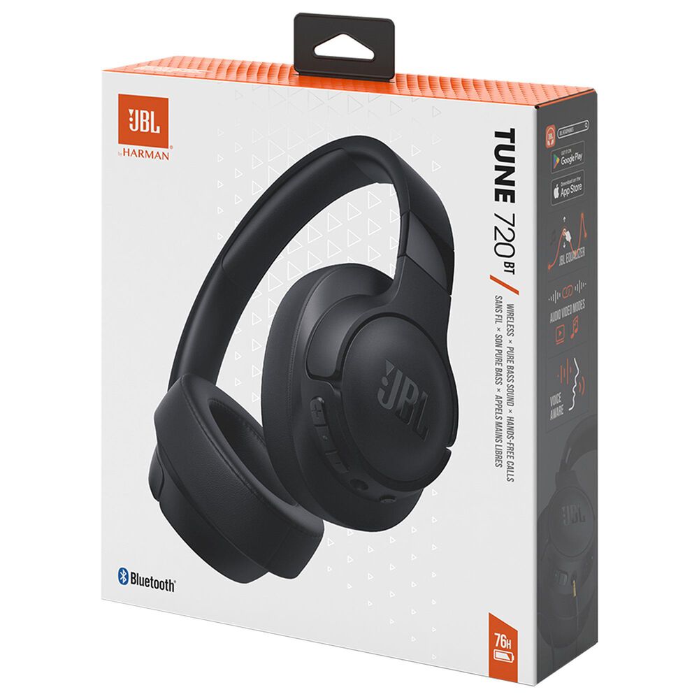 JBL Tune 720BT Wireless Over-Ear Headphones in Black, , large