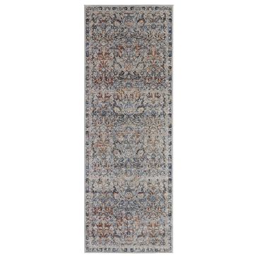 Feizy Rugs Kaia 3" x 8" Blue and Multicolor Runner, , large