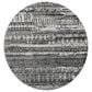 Surya Lavadora  6"7" Round Black, Gray and Light Gray Area Rug, , large