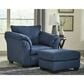 Signature Design by Ashley Darcy Ottoman in Blue, , large