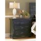 Tiddal Home Willow 3 Drawer Nightstand in Distressed Black, , large