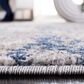 Safavieh Aston ASN718 6" x 9" Grey and Navy Area Rug, , large