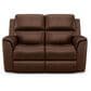 Flexsteel Henry Power Reclining Loveseat with Power Headrest and Lumbar in Hickory, , large