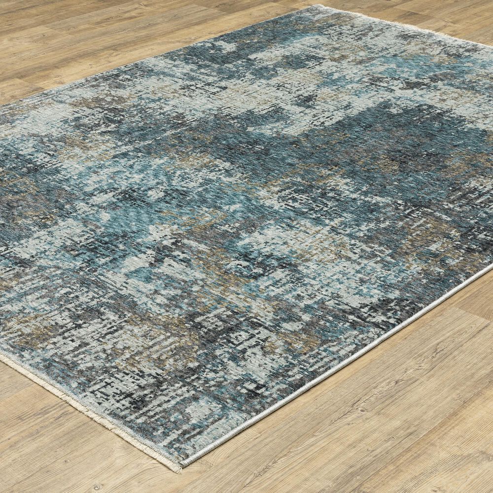 Oriental Weavers Hayden 7&#39;10&quot; x 10&#39;10&quot; Blue and Grey Area Rug, , large