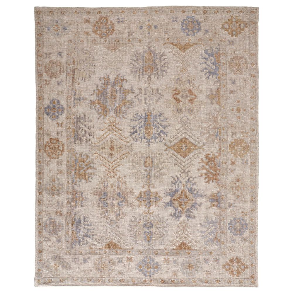 Feizy Rugs Wendover 9" x 12" Beige and Gray Area Rug, , large