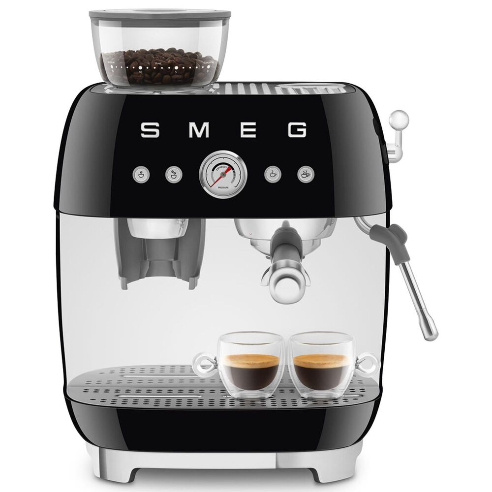 Highend Modern Applinaces Espresso Manual Coffee Machine with Grinder in Black, , large