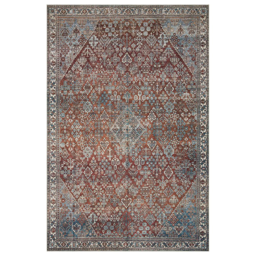 Magnolia Home Lenna LEA-04 3"6" x 5"6" Brick and Sky Area Rug, , large