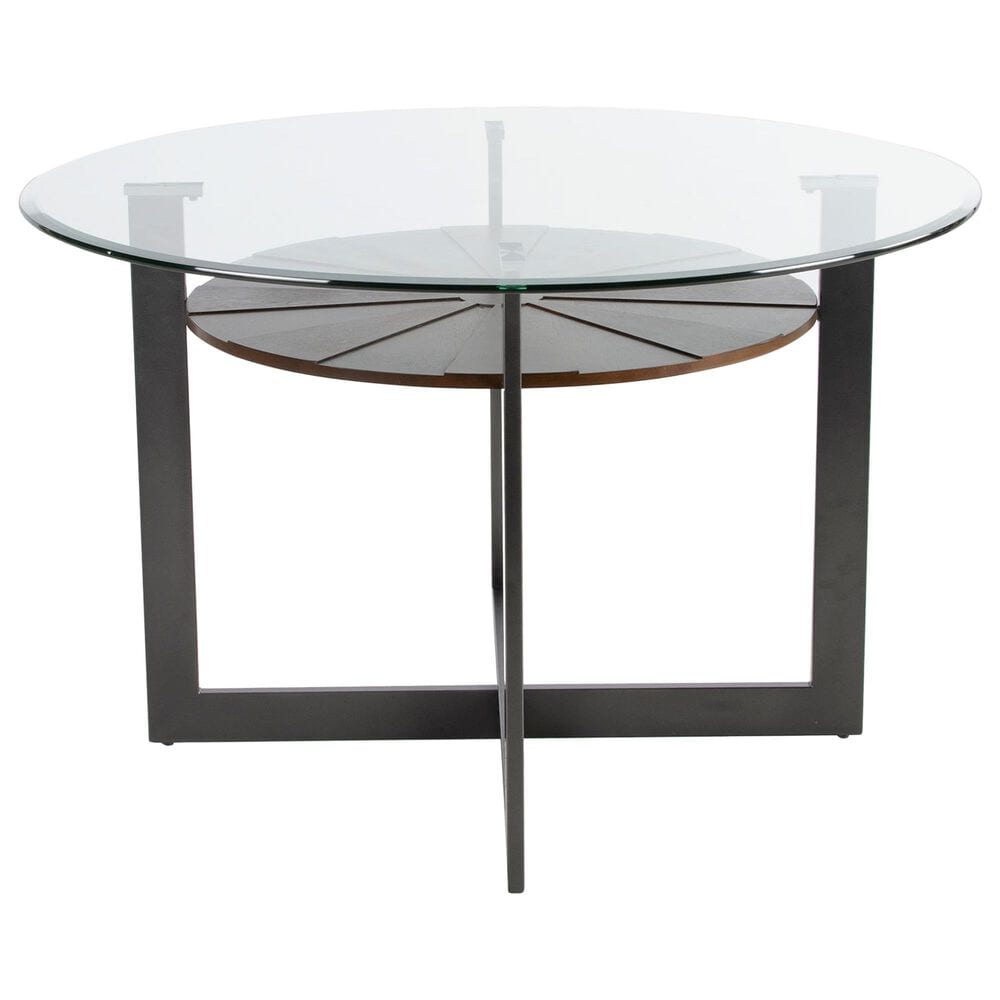 Steve Silver Olson Round Dining Table in Caramel - Table Only, , large