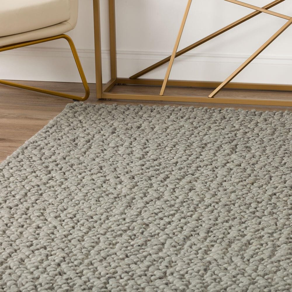 Dalyn Rug Company Gorbea 3&#39;6&quot; x 5&#39;6&quot; Silver Area Rug, , large