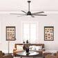 Hunter Gravity 72" Ceiling Fan with LED Light in Matte Black, , large