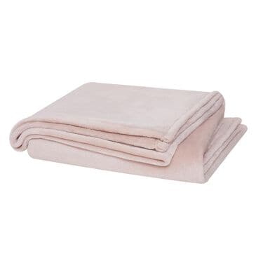 Pem America Cannon Solid Plush King Blanket in Blush, , large