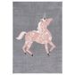 Safavieh Carousel Animals 5"3" x 7"6" Grey and Pink Kids  Area Rug, , large