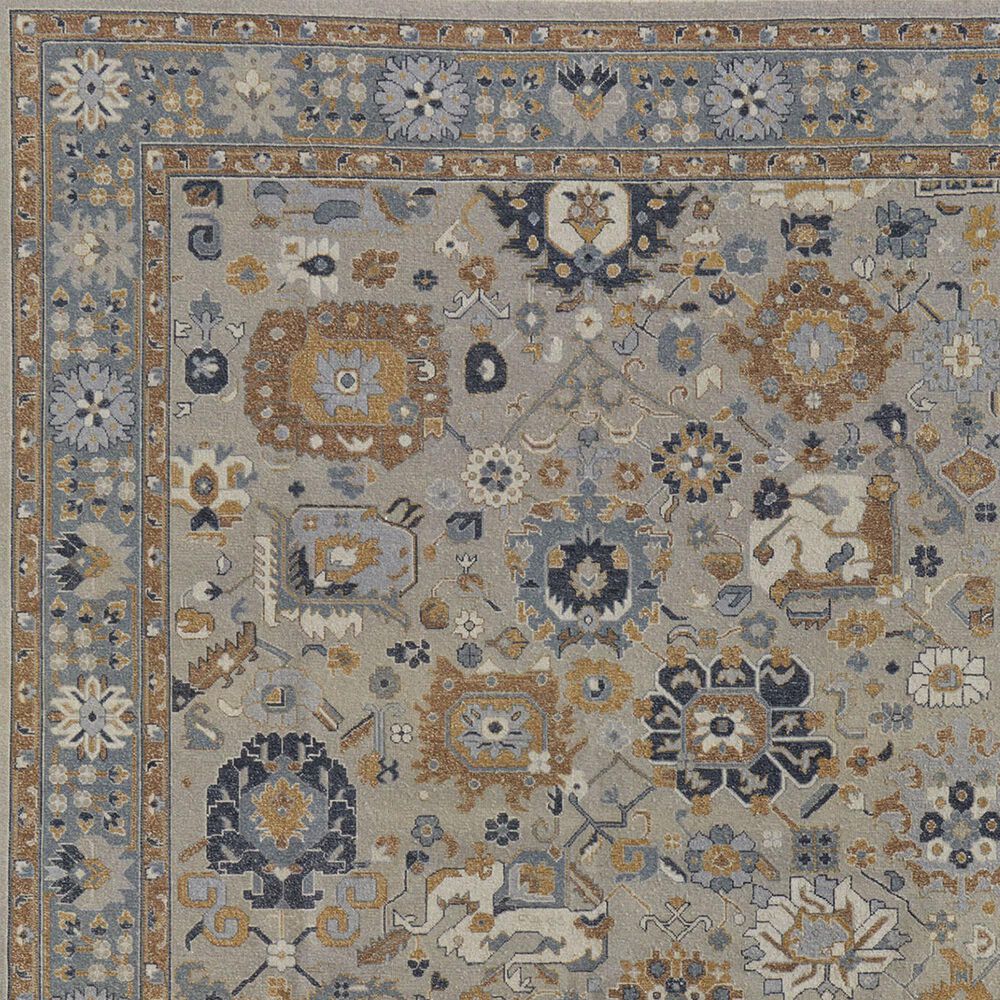 Feizy Rugs Corbitt 2&#39; x 3&#39; Blue and Brown Area Rug, , large