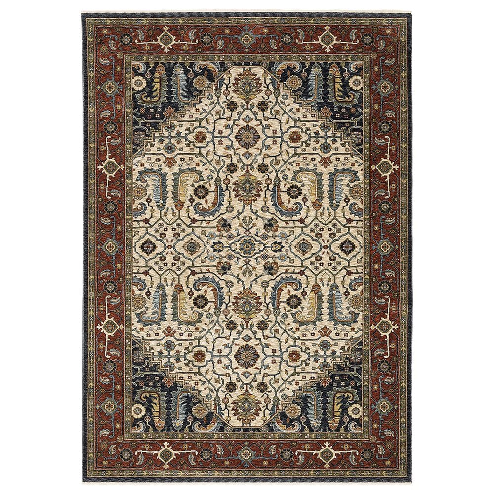 Oriental Weavers Aberdeen Persian 3"3" x 5" Ivory Area Rug, , large