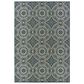 Oriental Weavers Latitude 609B 3"3" x 5" Blue Area Rug, , large