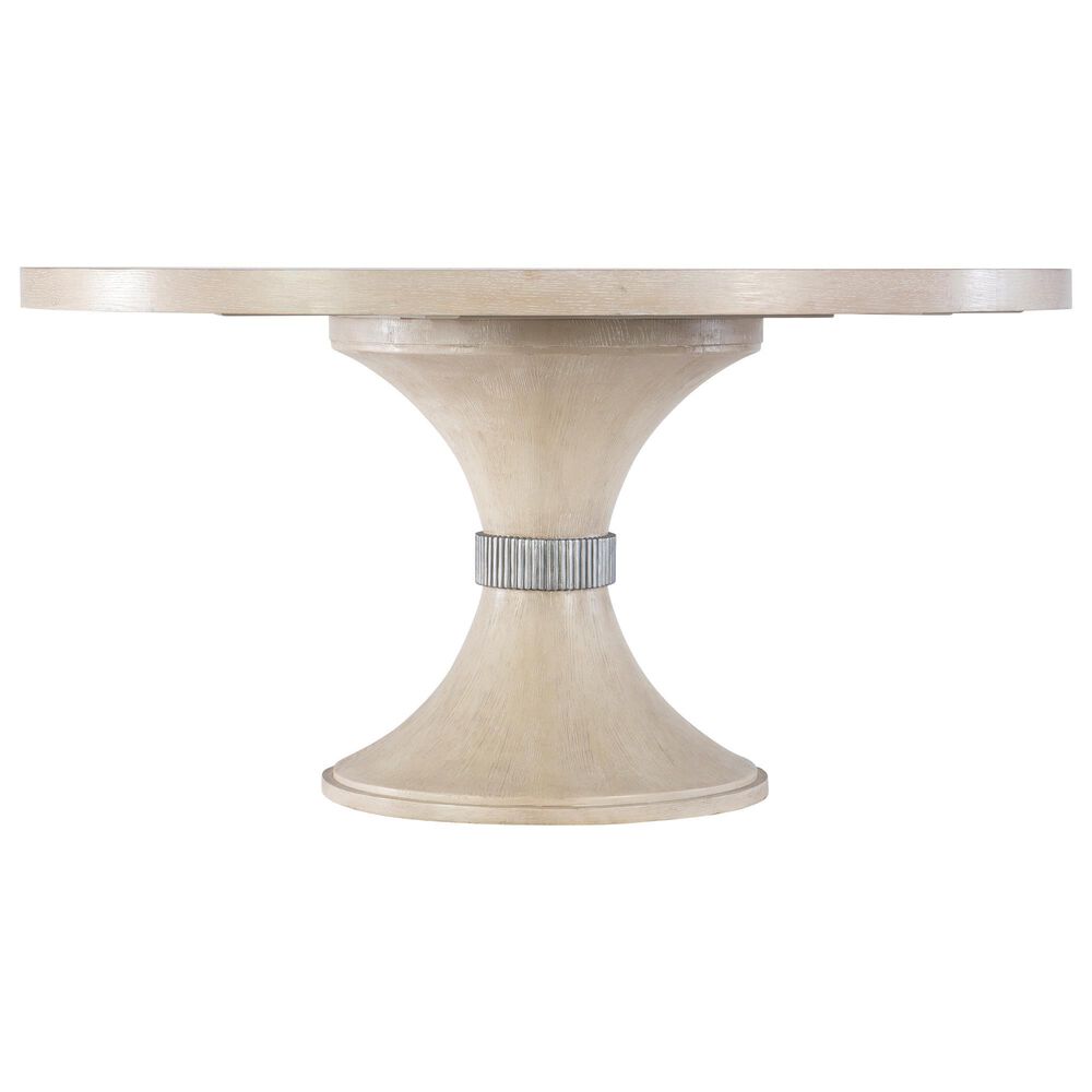 Hooker Furniture Nouveau Chic Round Pedestal Dining Table in Sandstone - Table Only, , large