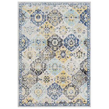 Surya Harput HAP-1072 2" x 3" Blue, Saffron and Teal Scatter Rug, , large