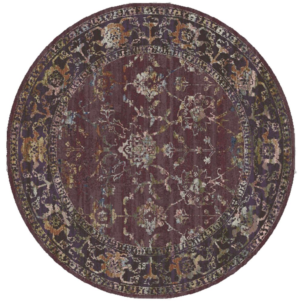 Loloi Giada GIA-02 5" Round Grape Area Rug, , large