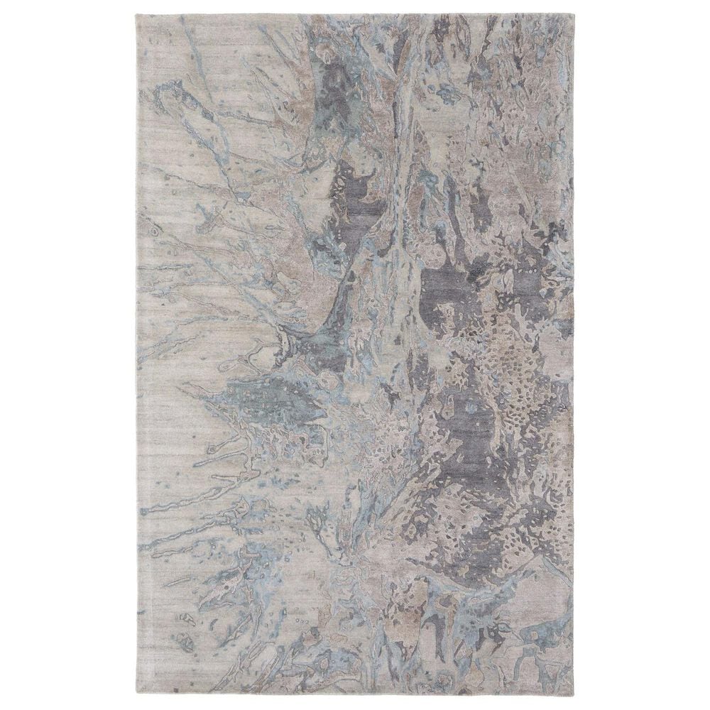 Feizy Rugs Zarah 3"6" x 5"6" Gray and Blue Area Rug, , large