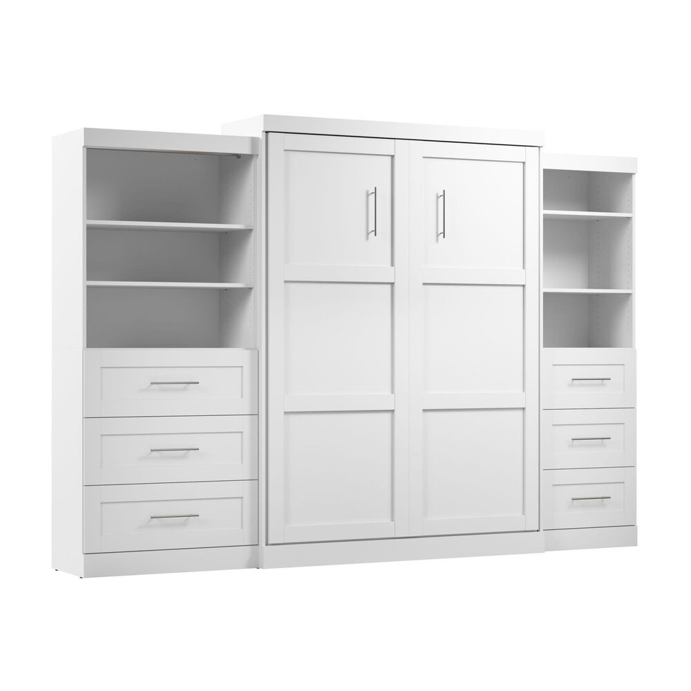 Bestar Optimum Kit Including 9 Drawers with Simple Pulls and Molding Detail in White