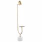 Pacific Landing Jodie Floor Lamp in Antique Brass and Grey, , large