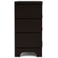 Shannon Hills Lydia 3-Drawer Bachelor"s Chest in Dark Cabernet, , large