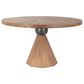 Home Trends & Design Eiffel 54" Round Dining Table in Teak - Table Only, , large