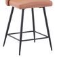 Waltham Urban Archive Maddox Upholstered Counter Stool in Light Brown, , large