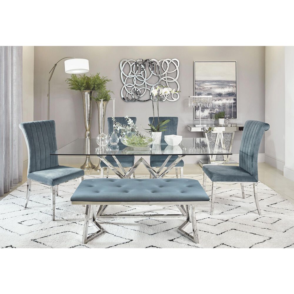 Pacific Landing Beaufort Dining Table in Silver, , large