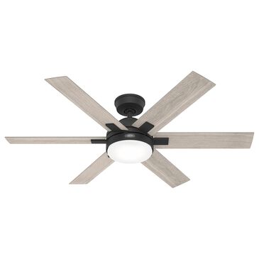 Hunter Georgetown 52" Ceiling Fan with LED Light in Matte Black, , large