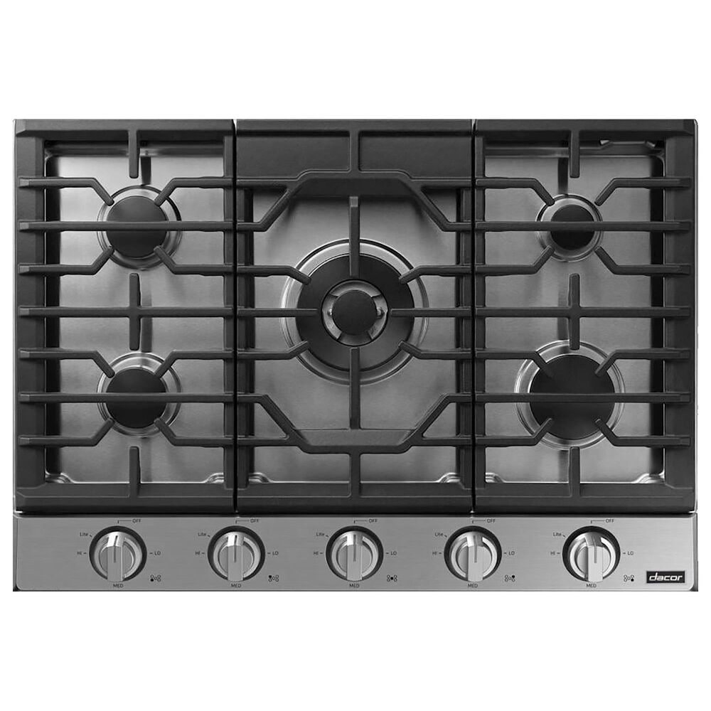 Dacor 30" Gas Cooktop with 5 Burners in Stainless Steel, , large