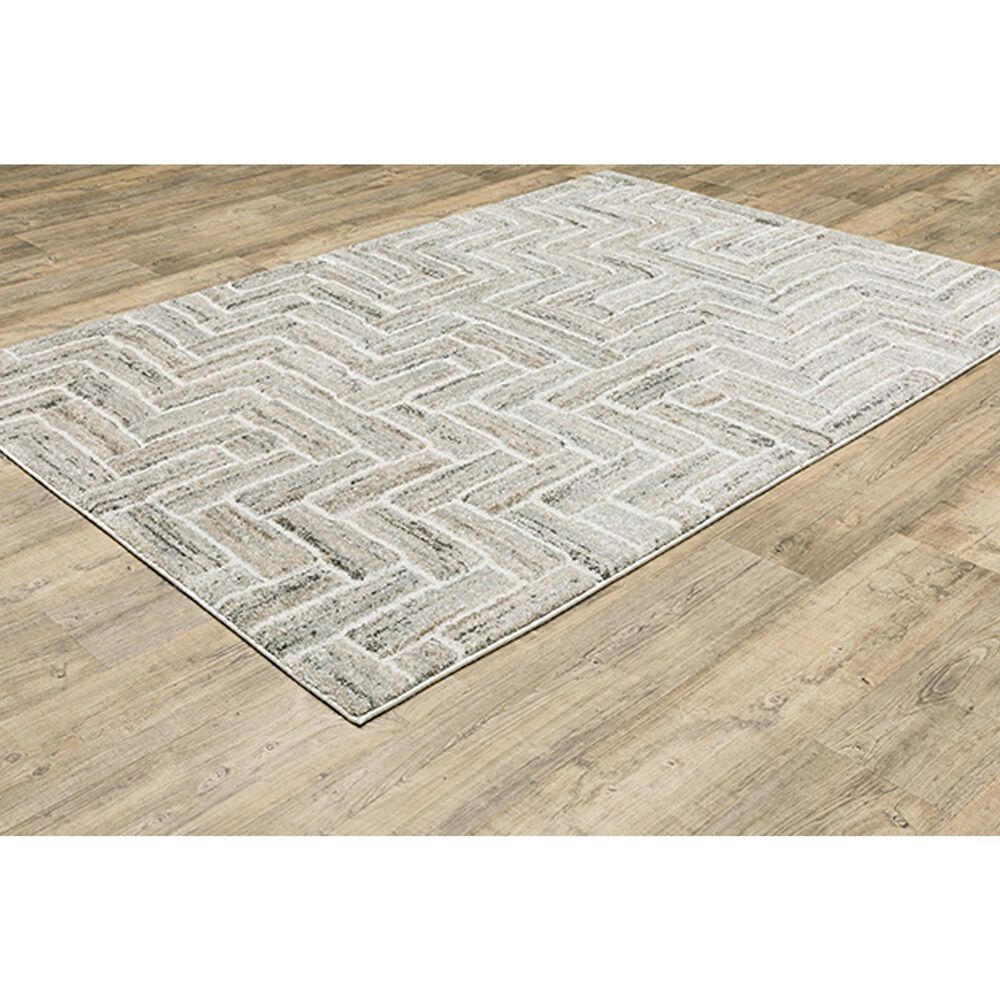 Oriental Weavers Cambria Geometric 7&#39;10&quot; x 10&#39;10&quot; Ivory Area Rug, , large