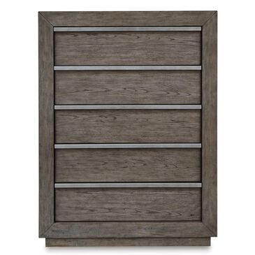 Millennium Anibecca 5 Drawer Chest in Weathered Gray, , large