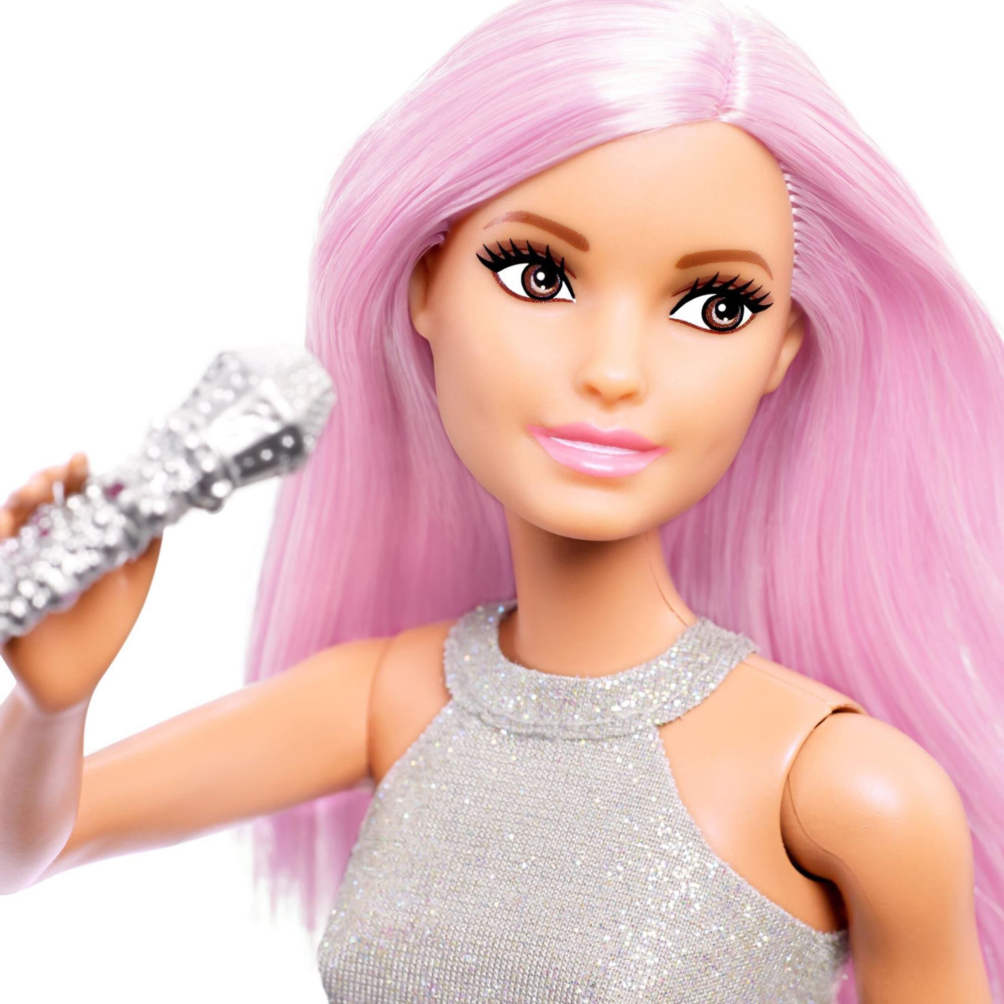 Barbie Pop Star Doll, Long Pink Hair with Iridescent Skirt | Shop NFM