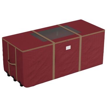 Timberlake 9" Rolling Christmas Tree Storage Bag with Wheels in Red and Gold, , large
