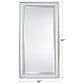 Garber Collection 82" Wood and Glass Frame Floor Mirror in Gray and Silver, , large