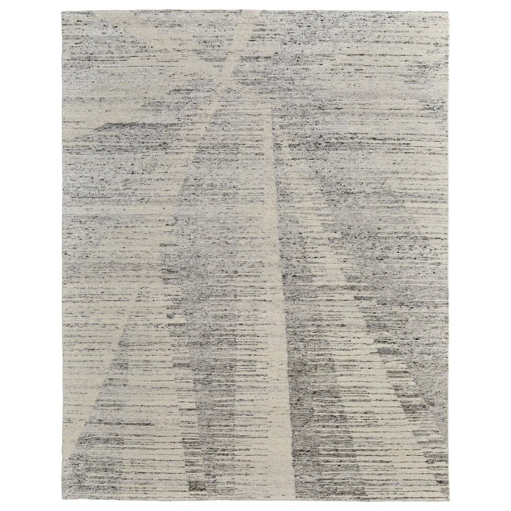 Feizy Rugs Brighton 5"6" x 8"6" Gray and Ivory Area Rug, , large