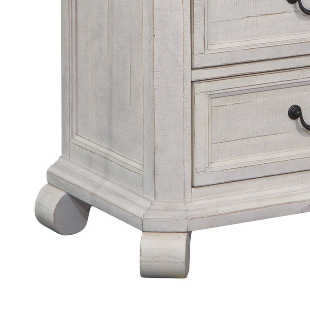 Nicolette Home Bronwyn 3 Drawer Nightstand in Alabaster, , large