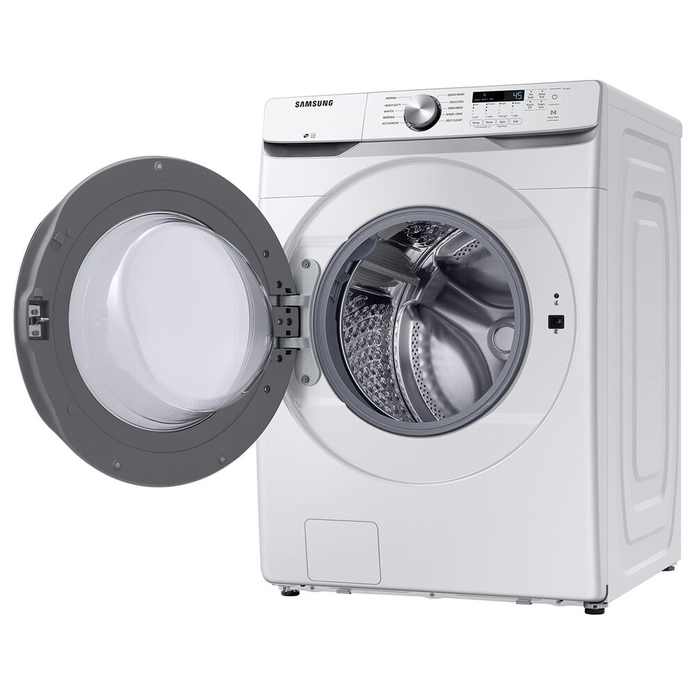 Samsung 4.5 Cu. Ft. Front Load Washer and 7.5 Cu. Ft. Gas Dryer with Sensor Dry Laundry Pair in White, , large