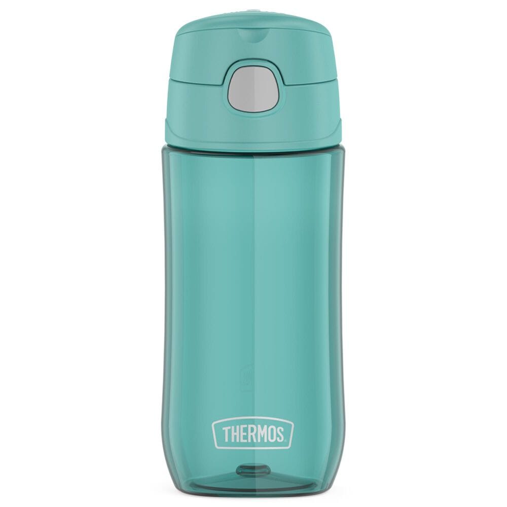 Thermos Funtainer 16 Oz Kids Plastic Water Bottle with Spout Lid in Aqua, , large