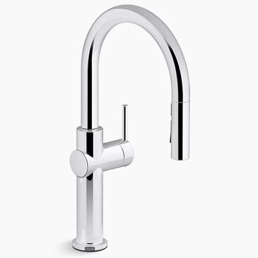 Kohler Crue Pull Down Kitchen Sink Faucet in Polished Chrome, , large