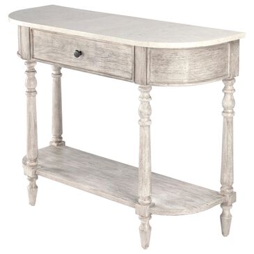 Butler Danielle Console Table in Grey and White Marble, , large