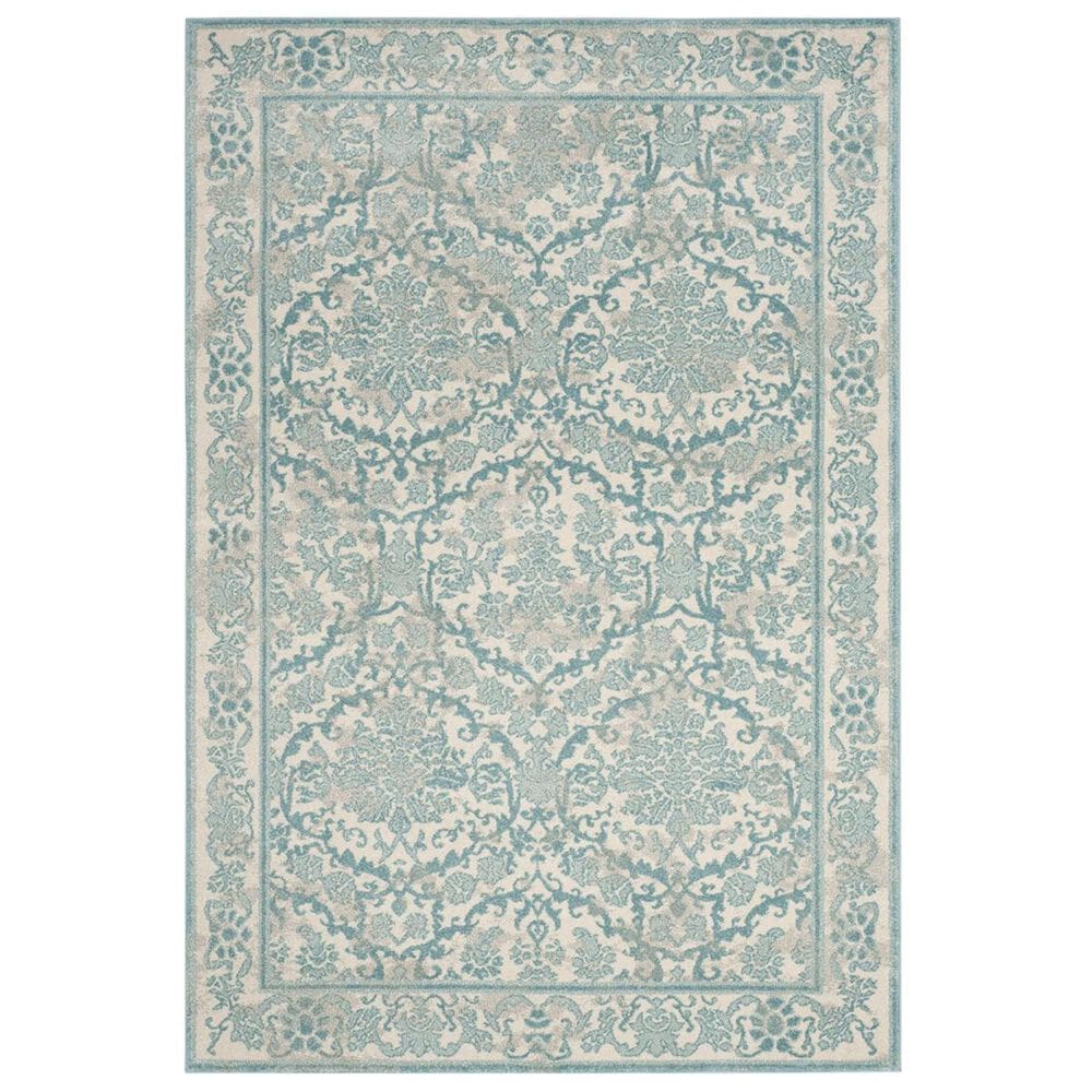 Safavieh Evoke EVK242C-4 4&#39; x 6&#39; Ivory/Light Blue Area Rug, , large