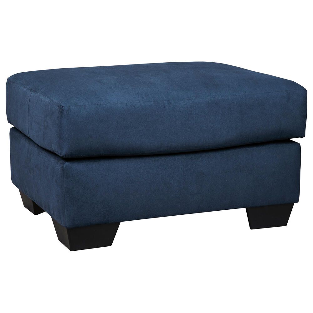 Signature Design by Ashley Darcy Ottoman in Blue, , large