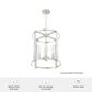 Hunter Astwood 16" 4-Light Chandelier in Brushed Nickel, , large