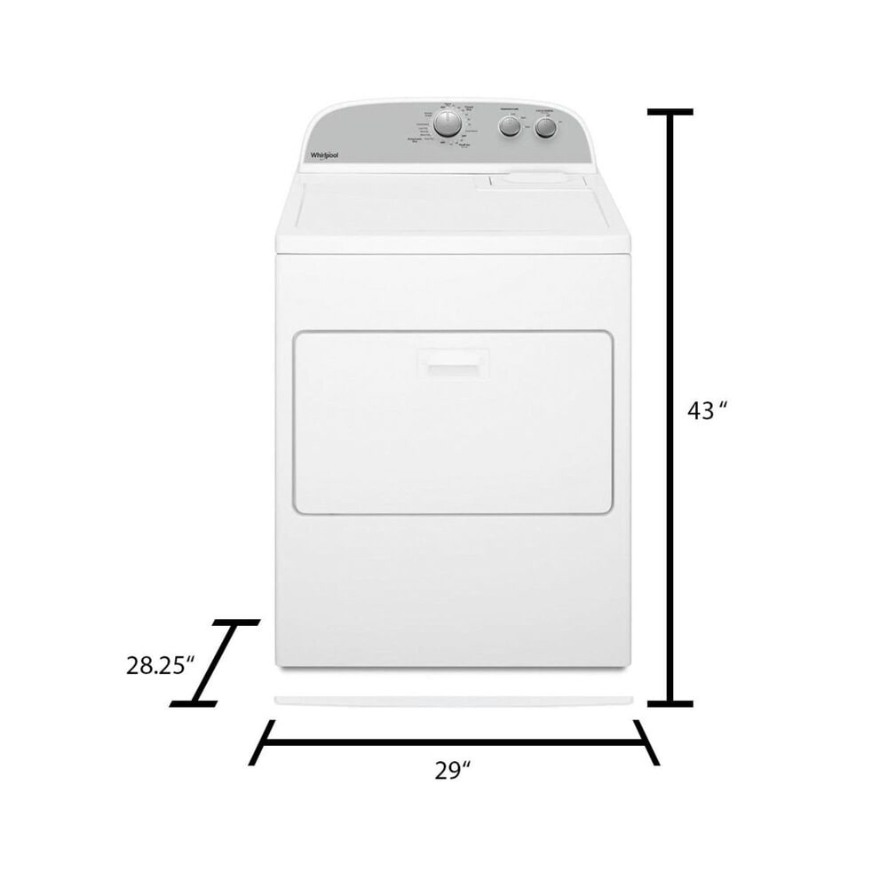 Whirlpool 7.0 Cu. Ft. Front Load Gas Dryer in White, , large
