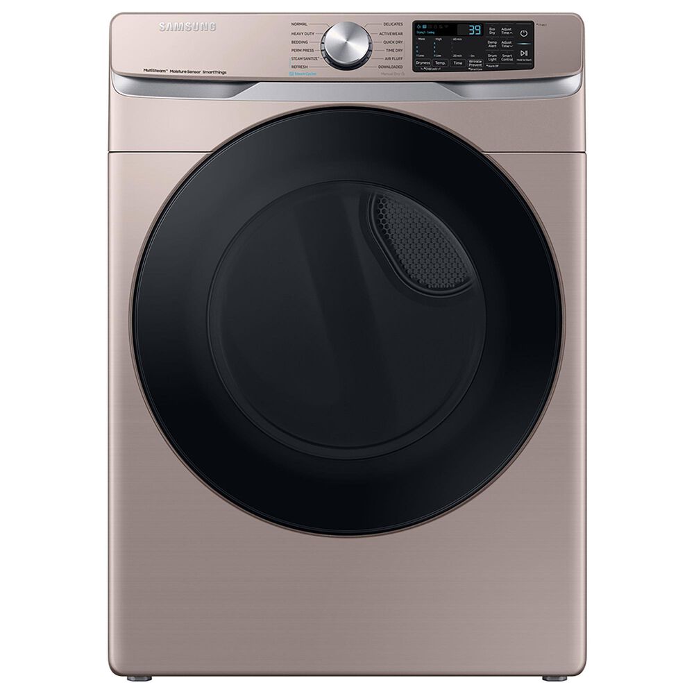 Samsung 4.5 Cu. Ft. Front Load Washer and 7.5 Cu. Ft. Gas Dryer Laundry Pair with Pedestal in Champagne, , large