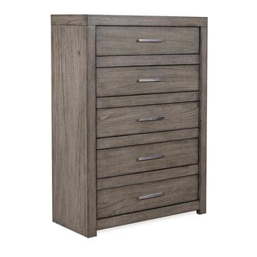 Riva Ridge Modern Loft 5-Drawer Chest in Greystone, , large