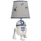 Lambs and Ivy Star Wars Classic R2-D2 Table Lamp in White, Blue and Gray, , large